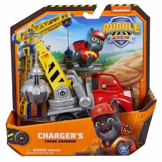 1 Boneco Charger + Caminhão com Guindaste - Patrulha Canina
