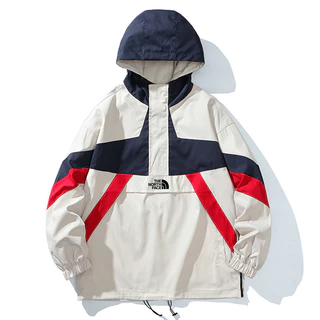 Casaco Esportivo TNF Com Capuz Meio Zíper Tamanho Plus