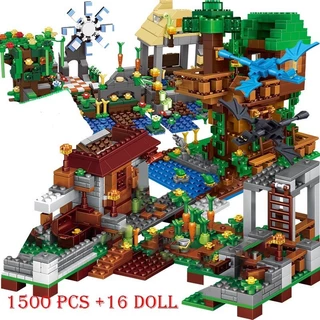 1000pcs Minecraft Série Brinquedos Educacionais Infantis Compatíveis Conjunto De Blocos De Natal