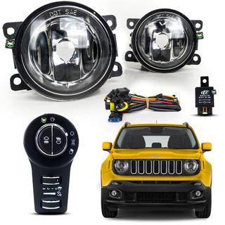Kit Farol Auxiliar de Milha Jeep Renegade PCD 2018 2019 A 21