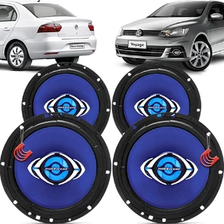 Kit Alto Falantes Dianteiros e Traseiros Volkswagen Voyage G7 2017 até 2018 - Hurricane Class 520w em Oferta na Shopee