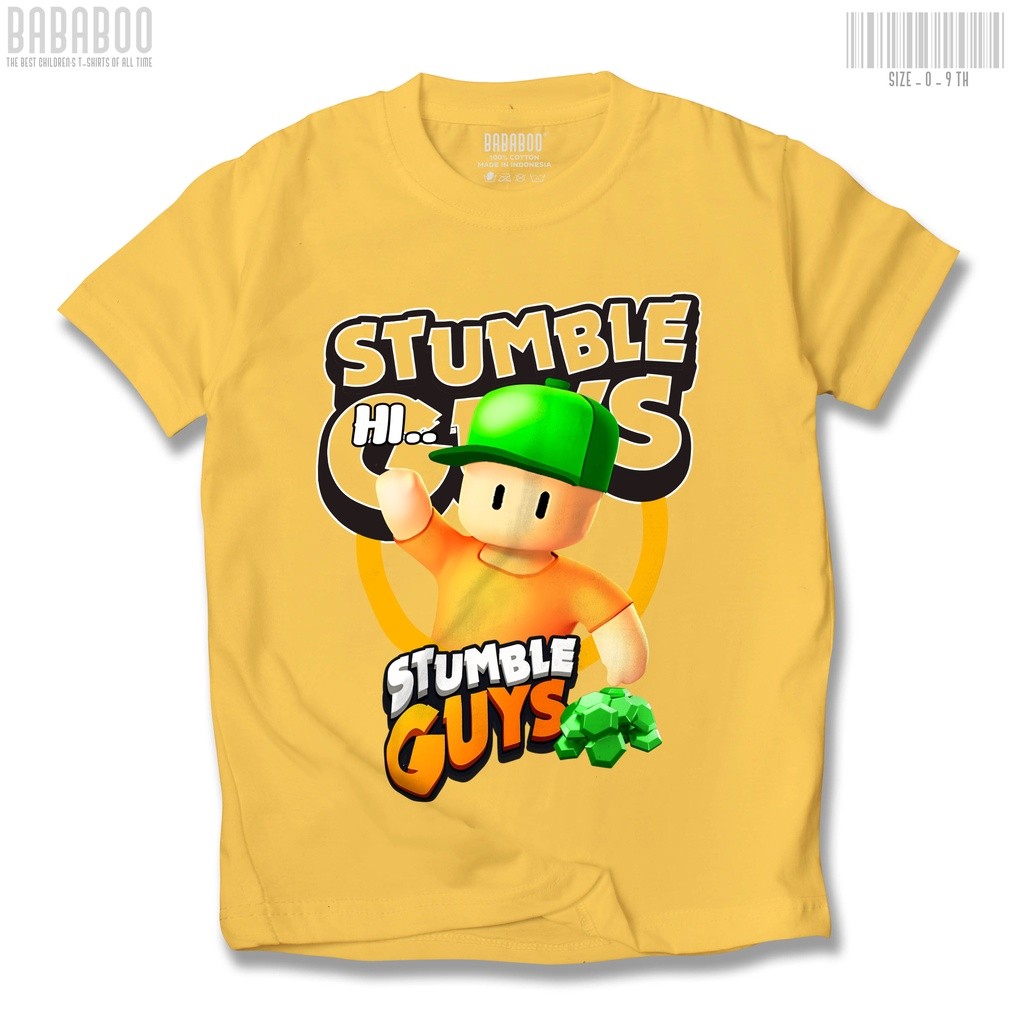 Camiseta Infantil Stumble Guys V2 Minecraft Character Game-Camisa ...