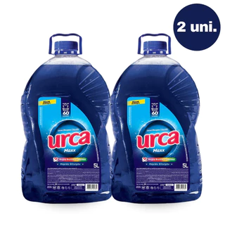 Kit 2 Lava Roupas Líquido Azul Urca Maxx Galão 5 L Revenda Barato