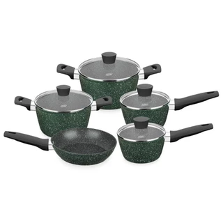 Conjunto De Panelas MTA Ceramic-Flon Carmela Garden 5 Peças Alumínio