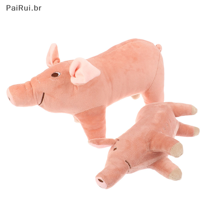 Pairui 2535cm Pig Plush Toy Simulado De Pelúcia De Porco Sofá Almofada