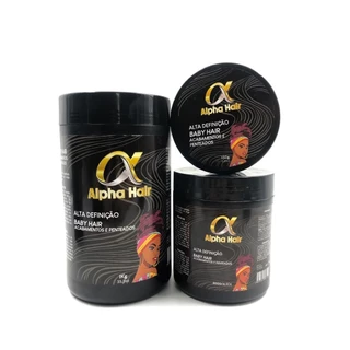 Modeladora ALPHA HAIR 1kg, 500g ou 150g Para Acabamentos e Penteados Excelente Fixação
