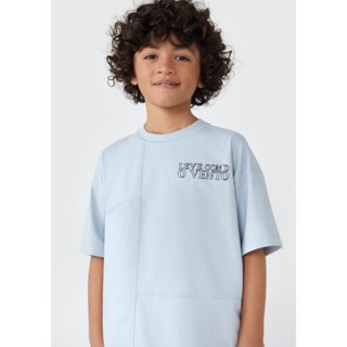 Camiseta Infantil Menino Manga Curta Com Estampa Oversized Hering Kids