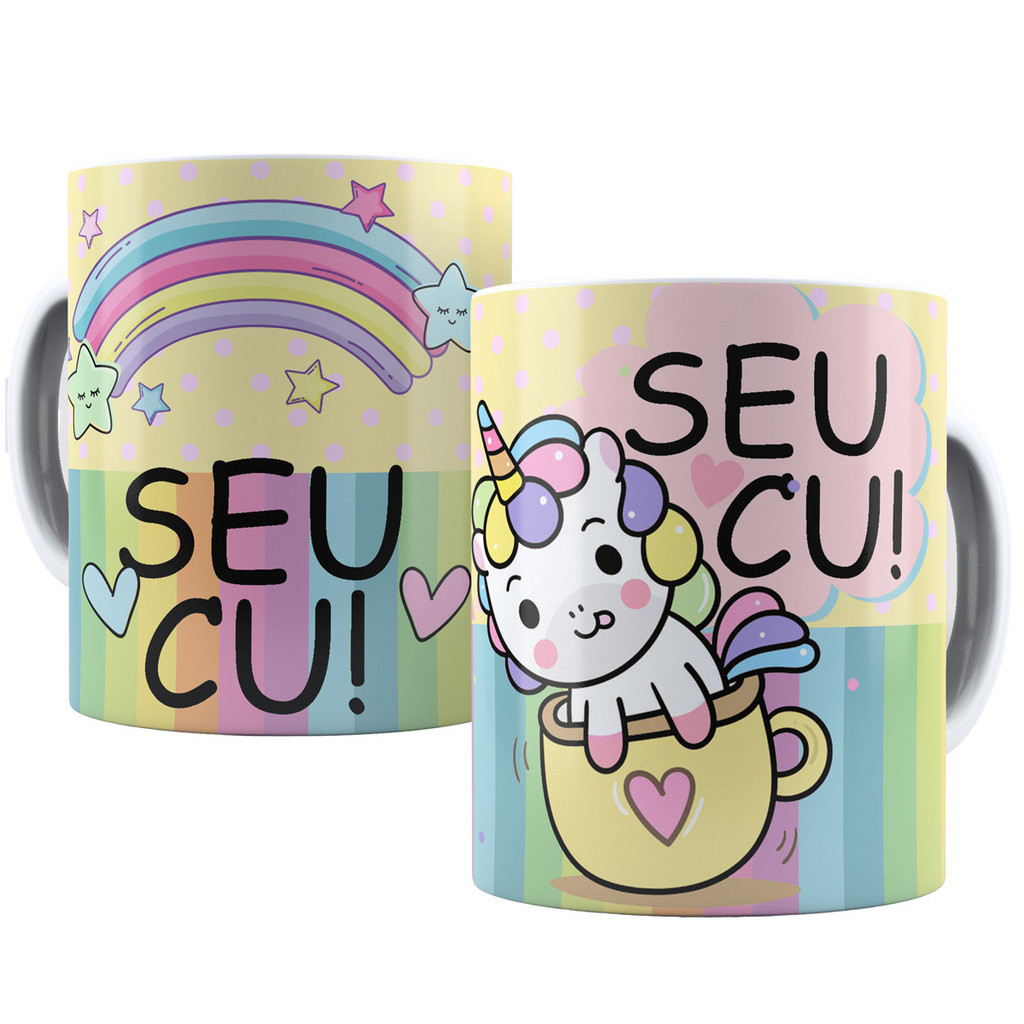 Caneca seu cu unicórnio presente divertido engraçado | Shopee Brasil