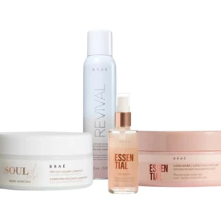 Braé Kit Mascara Soul Color Essential Oil Blend Intense Completo (4 Produtos)