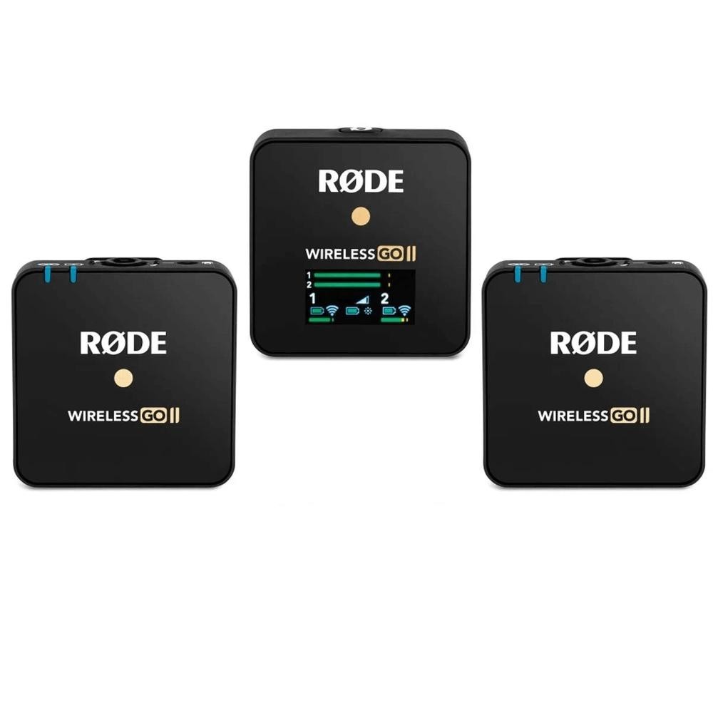 Sistema/Gravador Microfone Rode Wireless GO II Duplo para 2 Pessoas