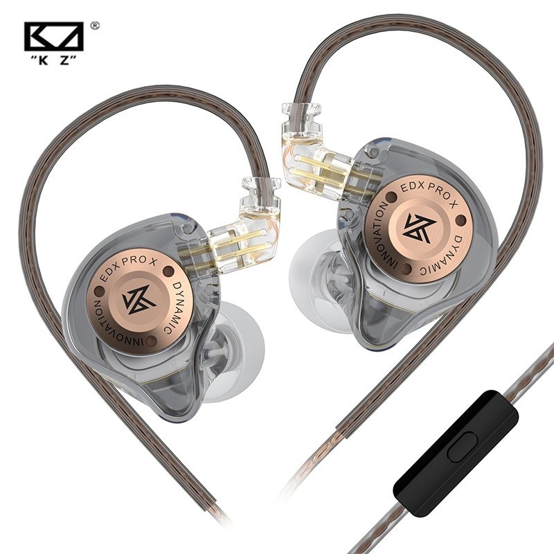 KZ EDX PRO X Fones De Ouvido Com Driver Dinâmico HIFI Bass Earbuds Jogos Musicais ZSTX ZSN EDC EDA PROX