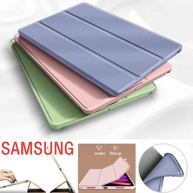 Estojo Para Samsung Galaxy A7 lite 8.7 2021 SM-T220/T225 S6 10.4 A9 + A9 X117 X218 A7 10.4 T500 A8 10.5 X200 Suporte De Couro PU Capa De Silicone TPU Macia Com Pele Flip