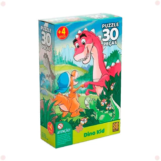 Quebra Cabeça 30 Peças Dino Kid 03922 Grow