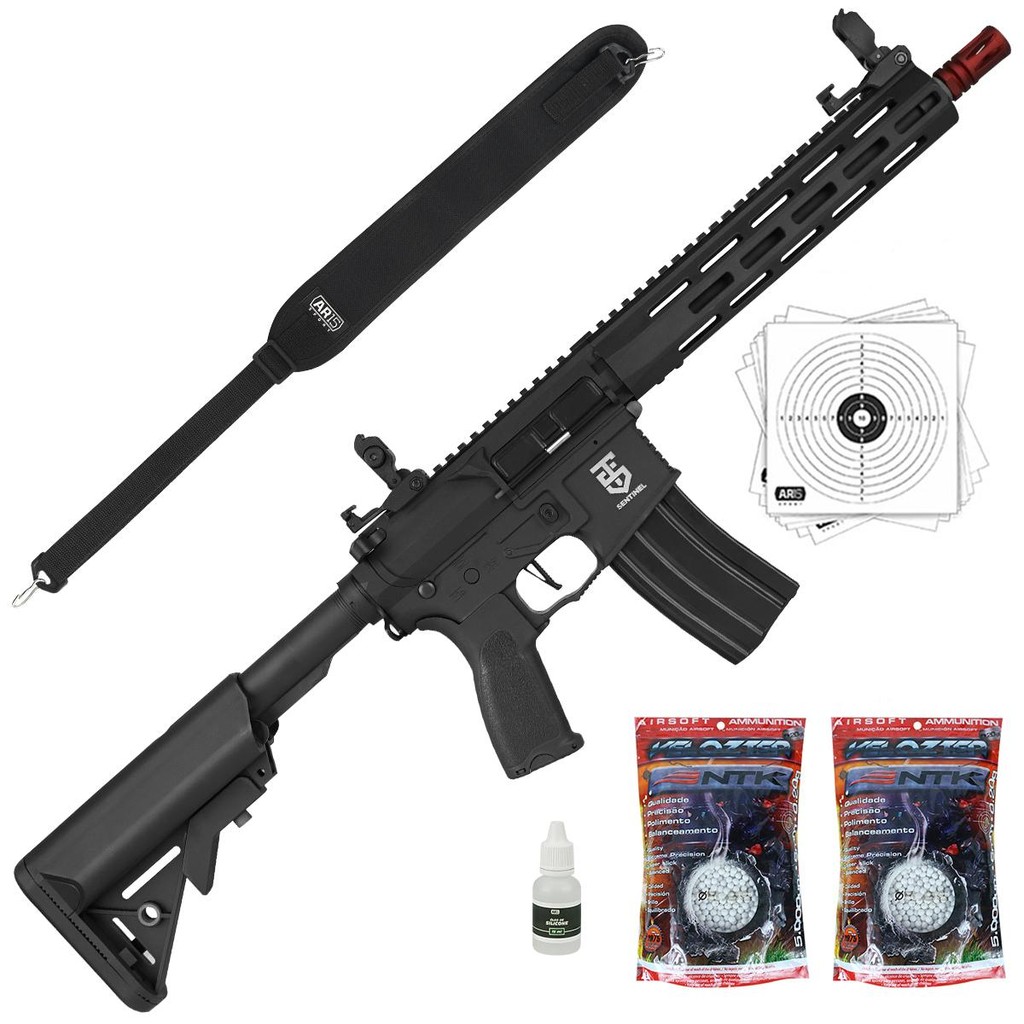 Rifle Airsoft AR15 Elétrico 6mm Rossi Bivolt + 5000 BBs 0.20 | Shopee ...