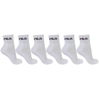 Kit com 6 Pares de Meias Cano Médio Algodão Unissex Original Fila