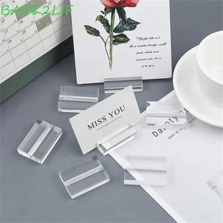 Suporte Acrílico BACK2LIF , De Cartão Transparente Durável Sinal DIY Exibição Em Branco Aniversário