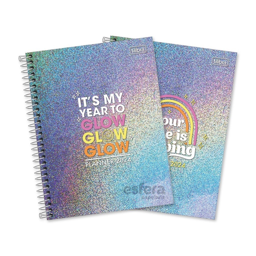 Planner Espiral Glow M7 2024 TILIBRA | Shopee Brasil