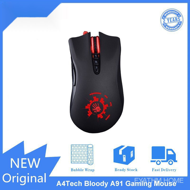 FYATHM A4Tech Gamer sangrento A91 Wired E-Sports Mouse para jogos do mouse direito