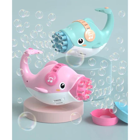 Lançador automático de bolha de sabão Golfinho  - Brinquedo infantil menino e menina