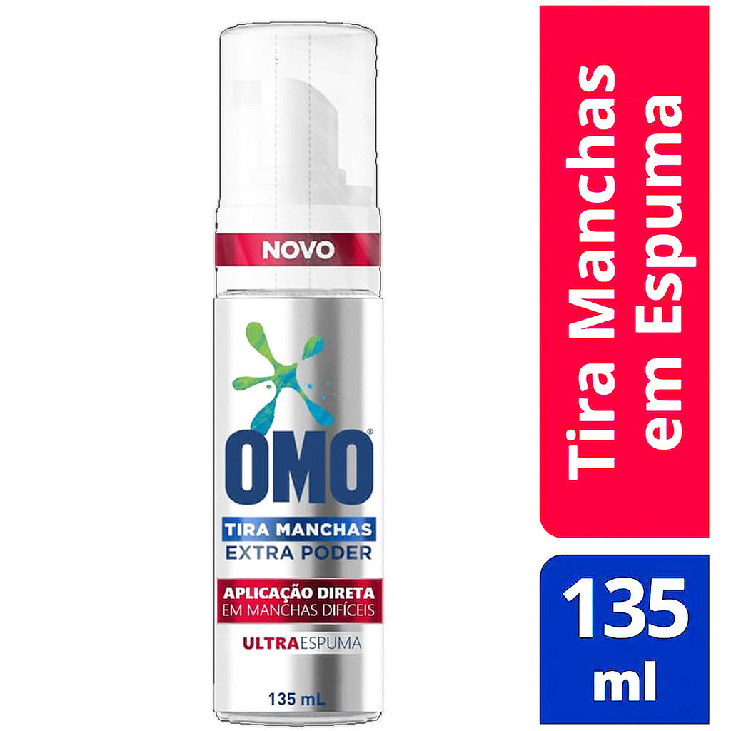 Tira Manchas Omo Ultra Espuma Extra Poder Frasco 135ml - OMO | Shopee ...
