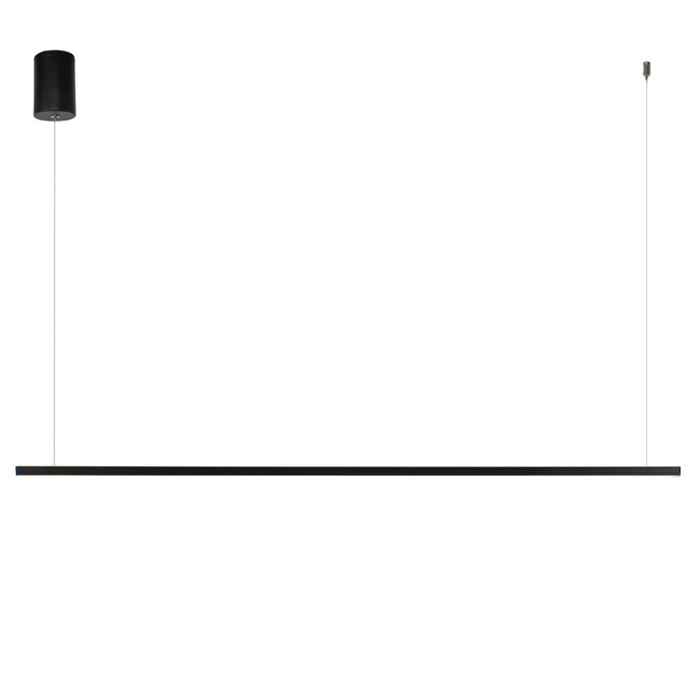 Pendente LED Linear Retangular Preto 3000K 100cm PD2093