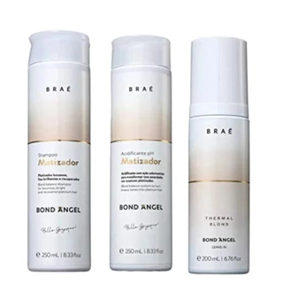 Kit BRAÉ Bond Angel Trio Desamarelador (3 Produtos)