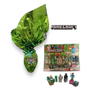 Kit Ovo Da Páscoa Chocolate Nobre 350g Minecraft + Brinquedo