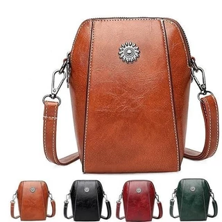 2024 Nova Bolsa Para Celular De Couro Macio Da Moda Mulheres Mini Pequeno Vertical O Ombro