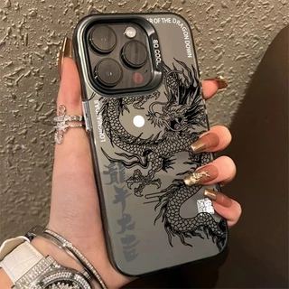 Estojo De Luxo Para Telefone Blindado Dragon Totem Xiaomi Poco X6 F5 X5 M6 Pro 5G Mi 14 13T 13T 12 12T 11 Lite 5G NE Moda IMD Capa