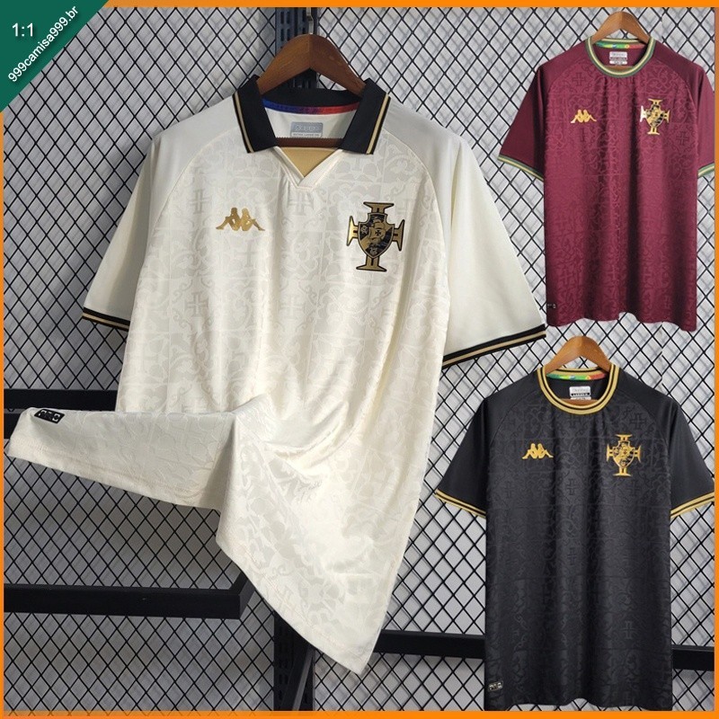 Vasco Men's 2023 Camisa De Futebol Da Equipe Preto Bege
