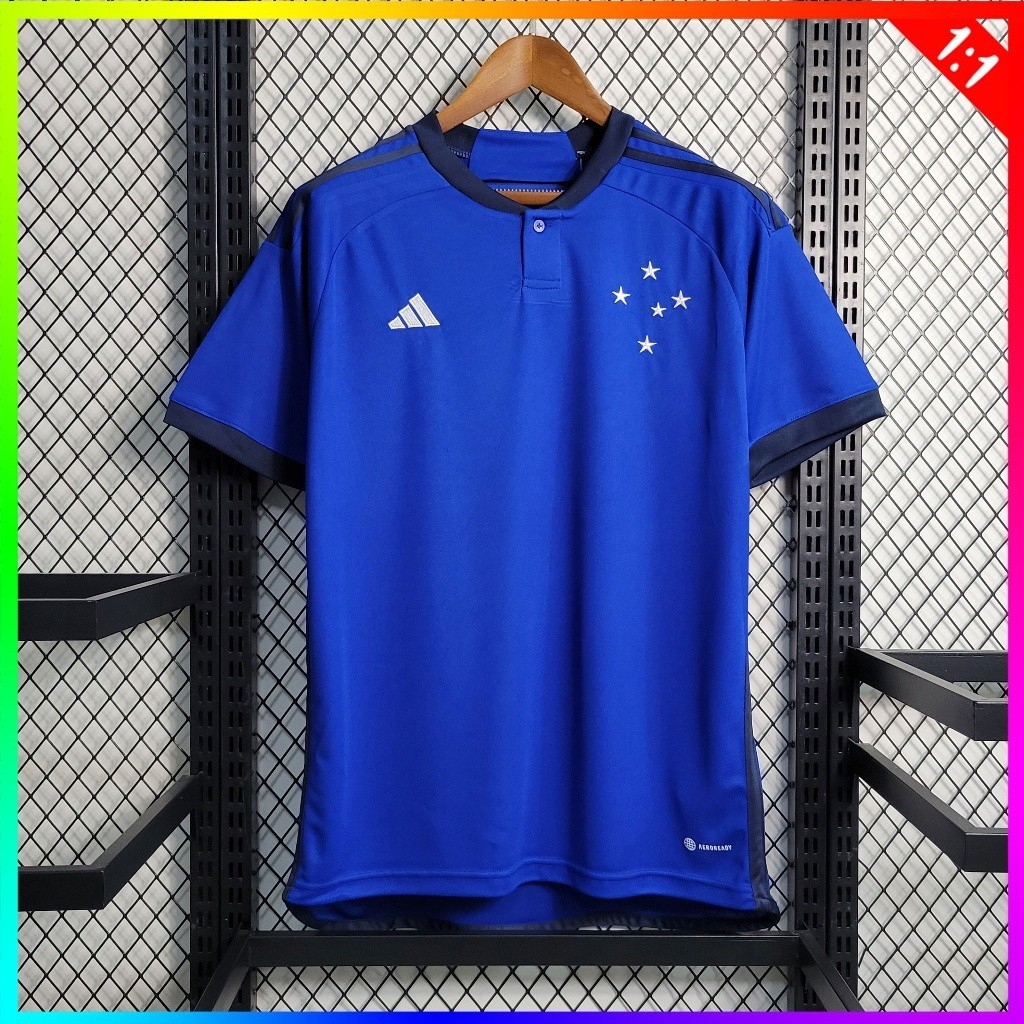 Equipe Camisa 23/24 Cruzeiro Azul Cr-o Casa KLSL Cruise Camisa De Futebol Cruzeiro camisa de futebol