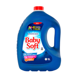 Lava Roupas Líquido Baby Soft Max Performance - Azul 5L