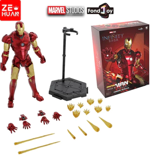 Versão original genuína 16cm Marvel Iron Man、 Homem de Ferro Avengers Infinito Guerra, MK2, MK3 action figure boneco Brinquedos de montagem de blocos de construção
