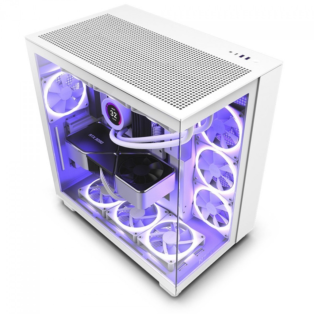 Gabinete Gamer Nzxt H9 Flow Branco