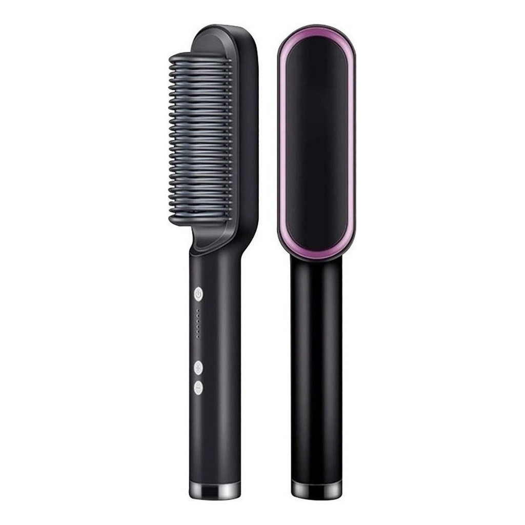 Pente Alisadora De Barba Basiqe Gold Sleek Bivolt