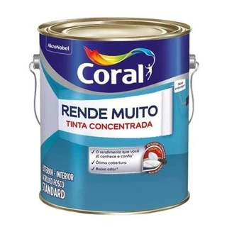 Tinta Acrílica Fosco Standard Coral Rende Muito 3,2L