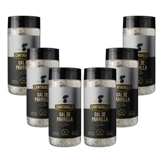 Kit 6 Sal De Parrilla Pimenta Netão 250g Canta Gallo