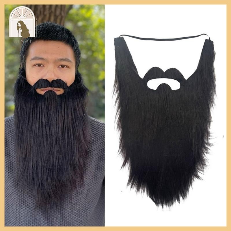 * XIMM * Halloween Barba Falsa Funny Fake Mustache Facial Disfarce Cabelo Acessórios Fantasia Bigode Cosplay Suprimentos