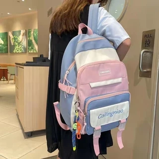 mochila escolar impermeável para menina MING
