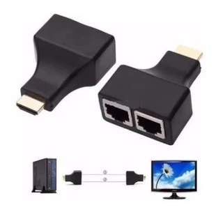 Repetidor Extensor HDMI com Alcance de 30 Metros Via Rede RJ45 marisastore em Oferta na Shopee