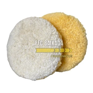 KIT 2UN BOINA 8” DUPLA FACE de LÃ POLIMENTO VARIAÇÕES