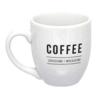 Caneca Manhattan em Porcelana Branca 12x8x9cm 300ml Haüskraft