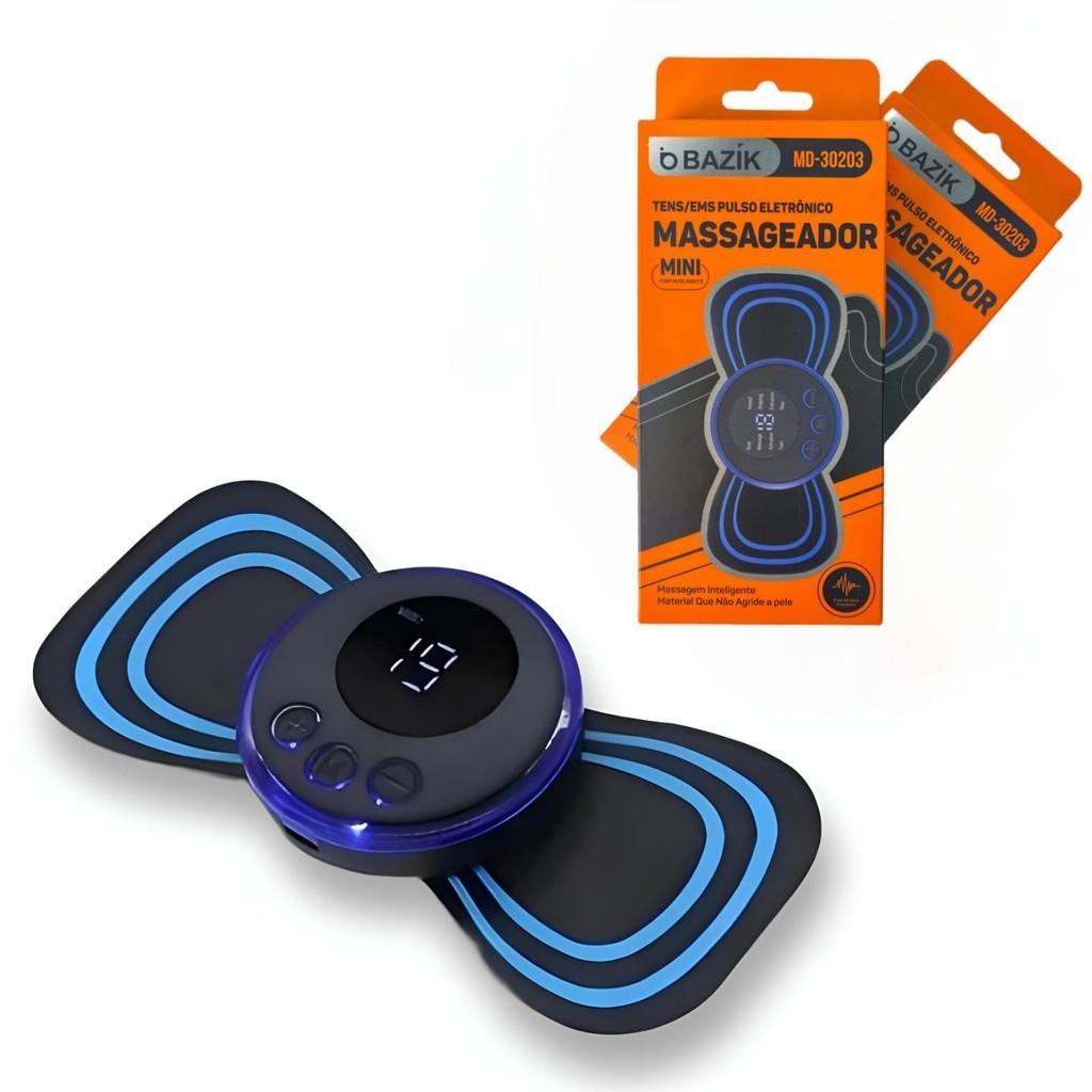Mini Massageador Portátil Elétrico Basik MD-30203