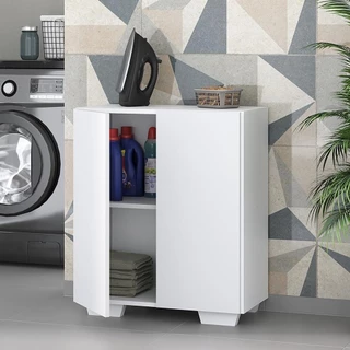 Armário Lavanderia com 2 Portas Multimóveis MP5023 Branco