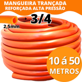 Mangueira Jardim 10 a 50 Metros 3/4 2,5mm Siliconada Reforçada