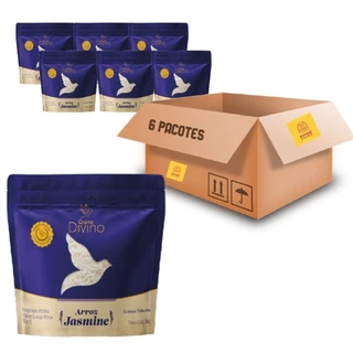 Arroz Jasmine Grano Divino 1kg (6 Pacotes)