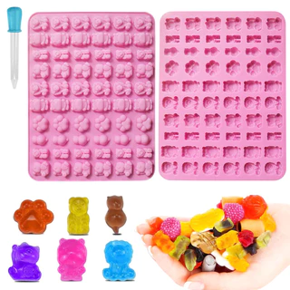 Mini Moldes De Goma De Silicone Chocolate , Para Assar Biscoitos , Doces , Cera Derretida , Trata