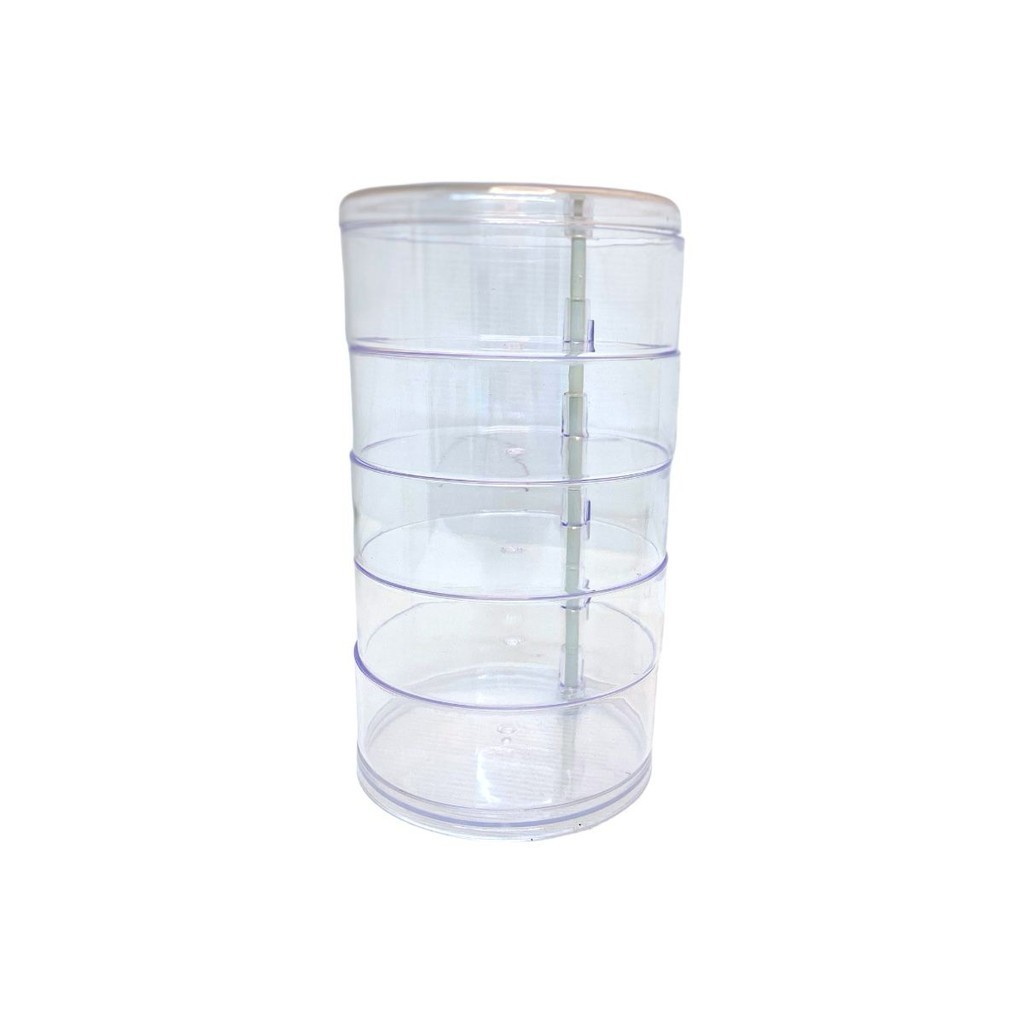 Cubo Giratorio Hermético Para Arroz Y Cereales - Con Compartimentos, Protege De Humedad E Insectos, Tamaño Grande/pequeño