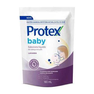 Refil Sabonete Líquido Protex Baby Lavanda 180ml em Oferta na Shopee