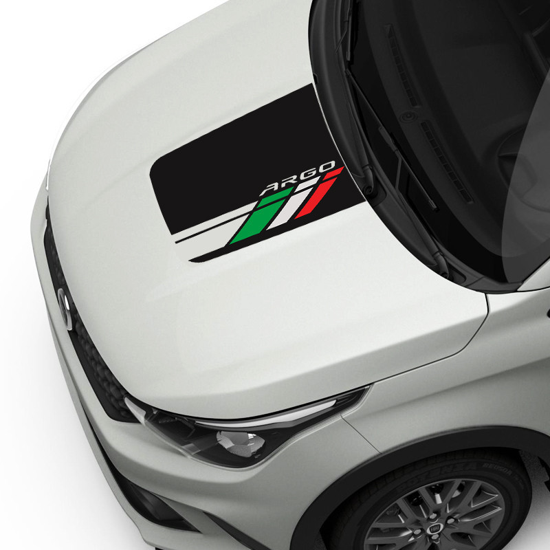 Adesivo Capô Fiat Argo 2018/2021 Itália Aplique Decorativo